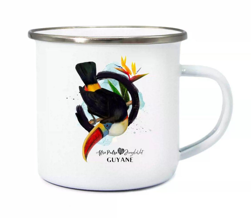 Tasse / Mug en émail TOUCAN