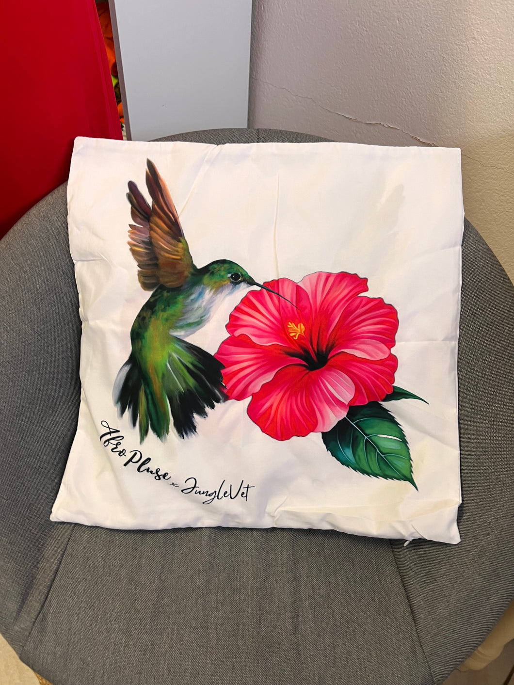 Housse de coussin COLIBRIS