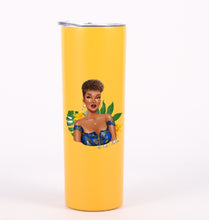 Charger l&#39;image dans la galerie, Pot américain thermos avec paille 600 ml MAJORIN (JAUNE)
