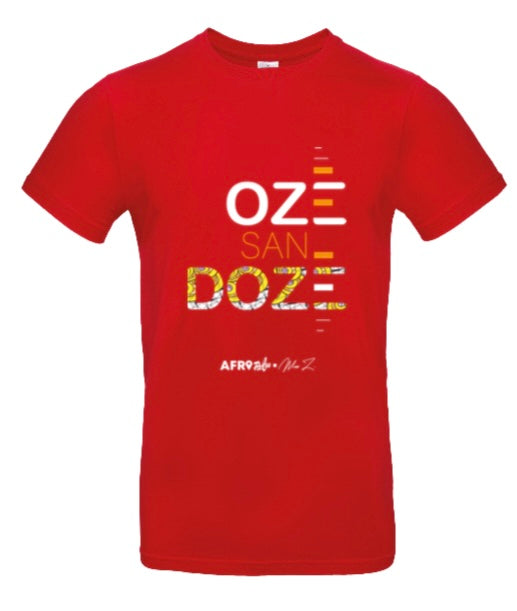 T-Shirt rouge col rond OZÉ SAN DOZÉ