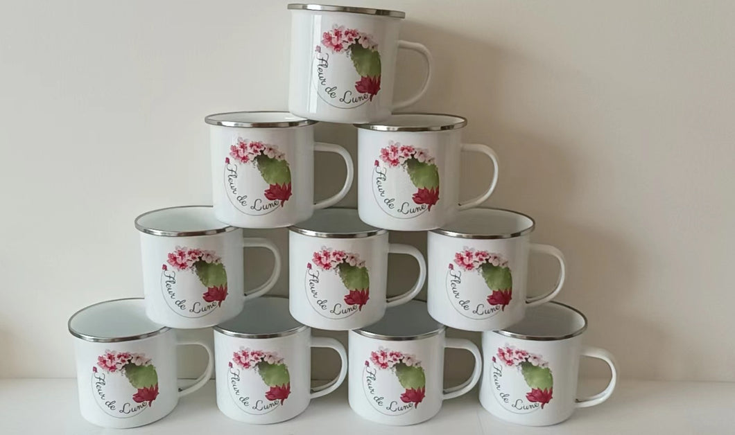 Mug en émail Fleur de lune