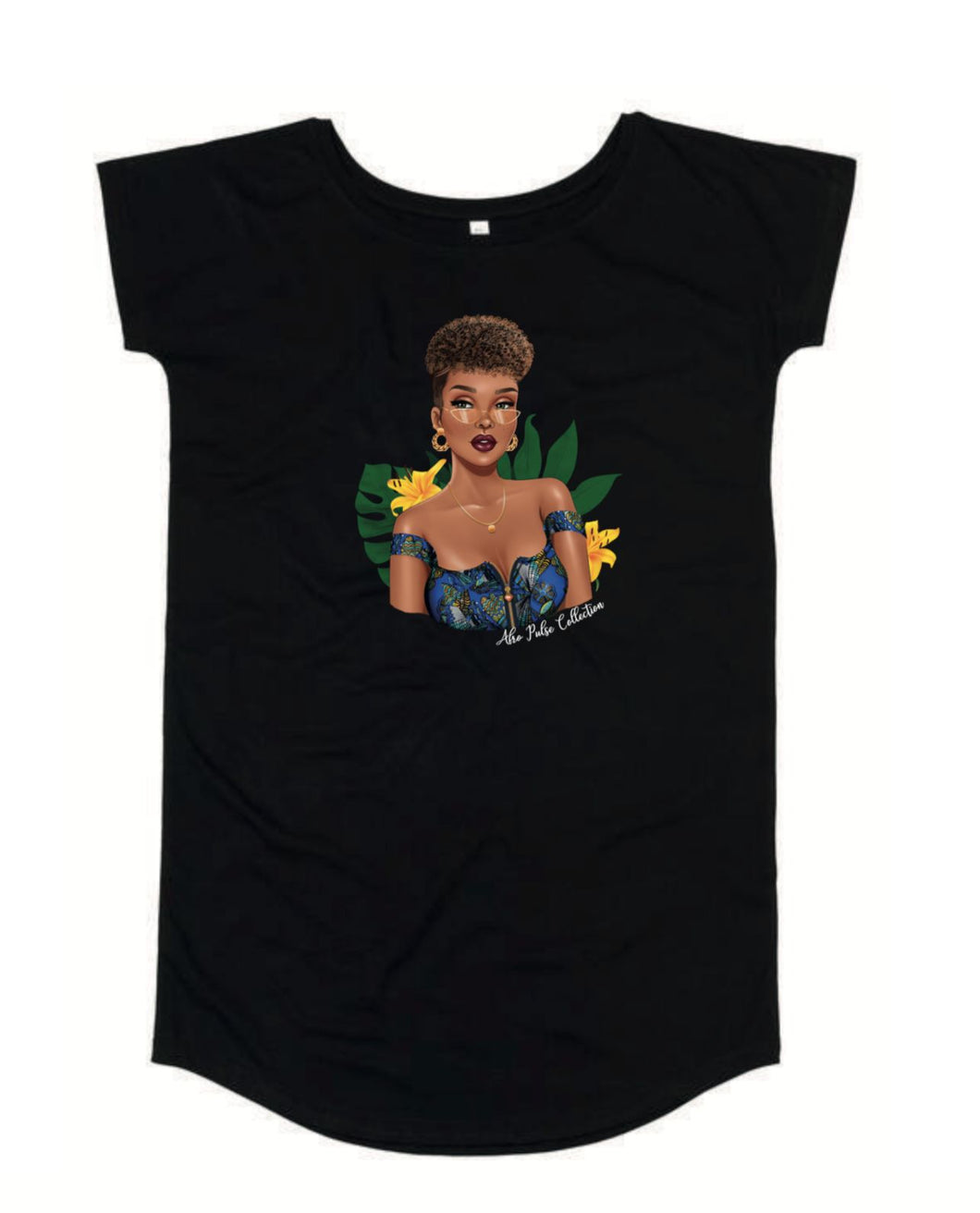 Robe T-Shirt noire Majorine