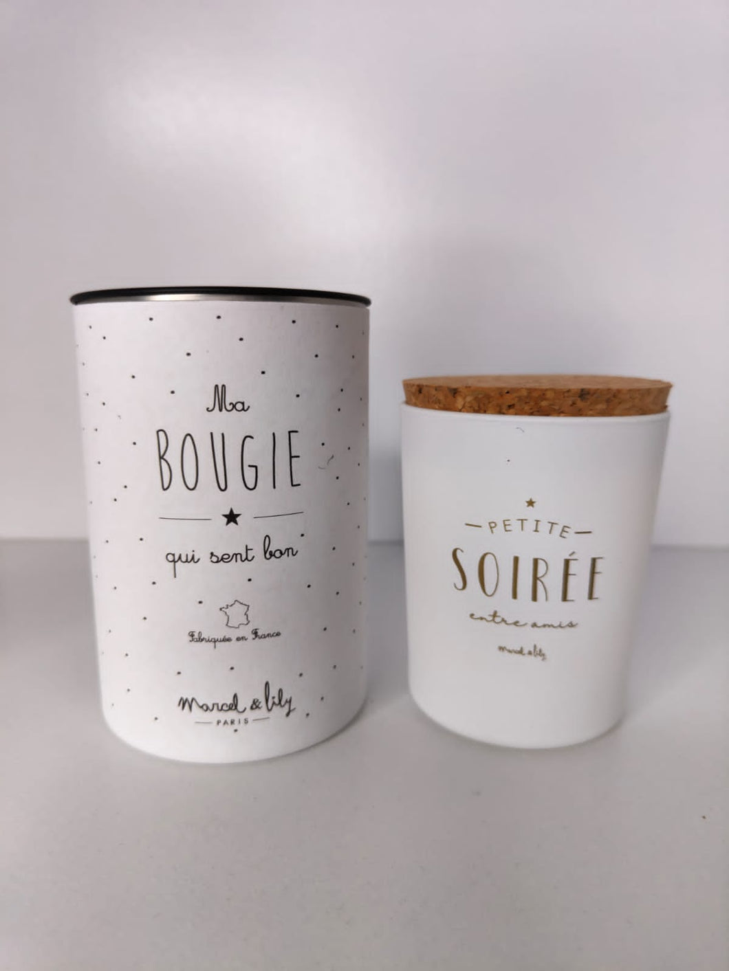Bougie PETITE SOIRÉE ENTRES AMIS - senteur Bois Noir